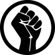 Symbol of the black freedom movement. Black lives matter. Movement for freedom and equality. Flat vector illustration.