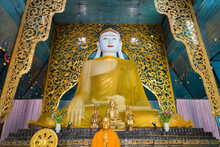 Buddha Statue At Wat Chong Klang And Wat Chong Kham In Mae Hong Son, Thailand.