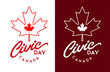 Civic Day Canada logo design concept, vector eps.