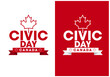 August Civic Holiday Canada logo design concept, vector eps