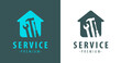 © ~ Bitter ~ - Service logo. Construction, apartment repair vector illustration