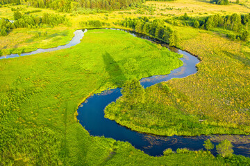 Canvas Print - Summer green valley