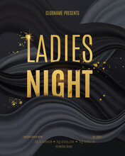 Girls Night Out Party Design. Vector Illustration For Poster, Flyer Or Banner
