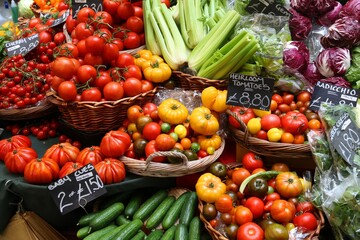 Poster - London vegetable market