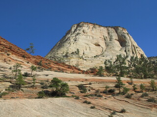 Mountain landscape, Zion National Park, Utah, USA