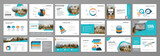 Fototapeta  - Business presentation slides templates