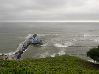 MIraflores Lima Peru coast beach landscape 2019