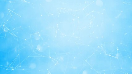 Sticker - beautiful smooth loop features animated technology based shapes, connected white lines and blurry do