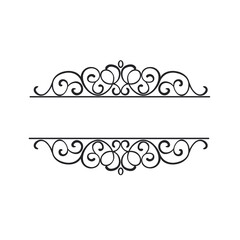 Wall Mural - Calligraphic Design Frame