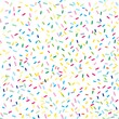 Seamless pattern with sprinkles. Vector illustration.