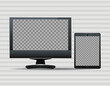 © Jemastock - tablet and desktop digital devices technology icons