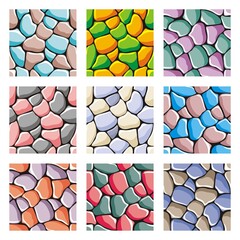 seamless texture of stones,
seamless patterns set, vector stone textures collection for creating game