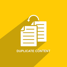 Duplicate Content Icon, Business Icon Vector