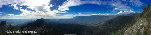 Fotomural Panoramic View Of Landscape Against Cloudy Sky