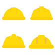 Hard hat flat, construction hard hat icon, vector illustration isolated on white background