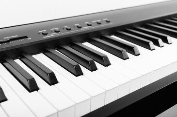 Modern Black and White Digital piano