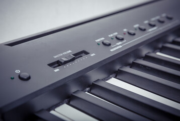 Modern Black and White Digital piano