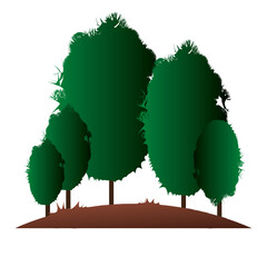 Wall Mural - Vector logo Tree Design in eps 10. Simple template and ready to use