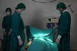 © sittinan - patient die in performing operation in hospital, Team of surgeons so sad and mourning