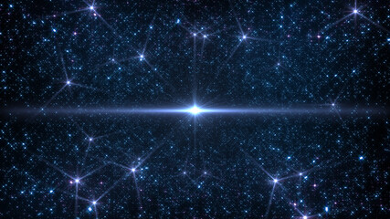 Wall Mural - Space Stars Galaxy milkyway road future illumination 3D illustration background