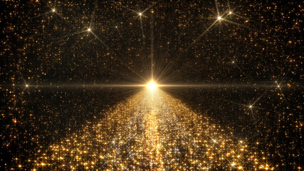 Wall Mural - Space Stars Galaxy milkyway road future illumination 3D illustration background