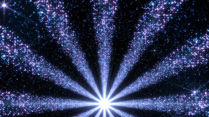 Wall Mural - Space Stars Galaxy Sun illumination radiant 3D illustration background