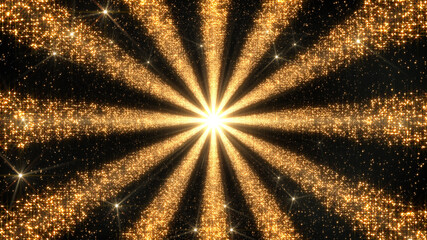 Wall Mural - Space Stars Galaxy Sun illumination radiant 3D illustration background