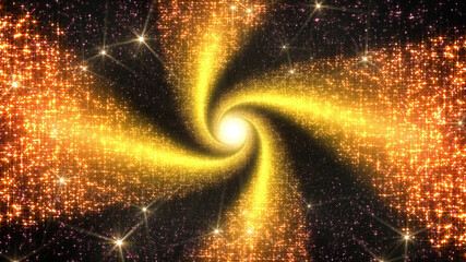 Wall Mural - Space Stars Galaxy Sun illumination radiant 3D illustration background