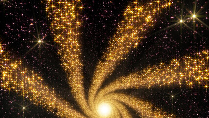 Wall Mural - Space Stars Galaxy Sun illumination radiant 3D illustration background