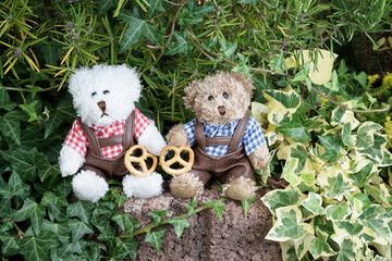 Teddy bears with Pretzels