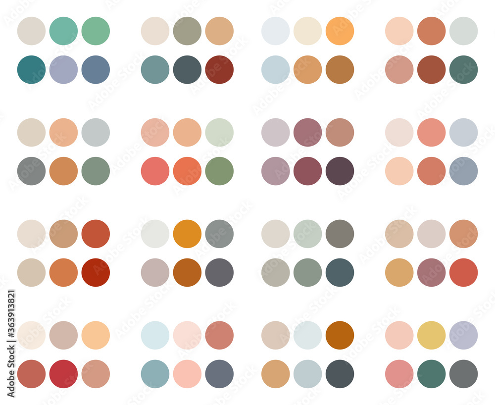 Seamless pattern with color palettes Stock Vector | Adobe Stock