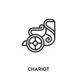 chariot vector icon. chariot sign symbol. Modern simple icon element for your design	