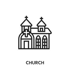 church vector icon. church sign symbol. Modern simple icon element for your design	