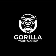 Wall Mural - Creative logo design and Unique mascot of Gorilla.