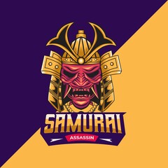 Wall Mural - Illustration Vector Graphic of Samurai Assassin. Perfect for mascot logo, t-shirt design, merchandise