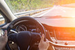 © Mulin - The driver's view of the car's cockpit