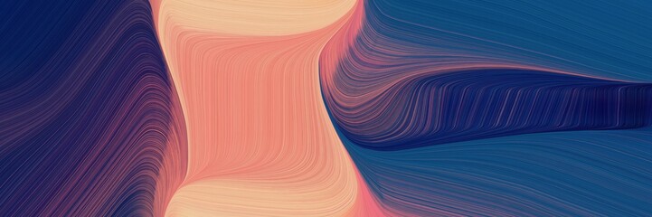 Poster - beautiful decorative curves backdrop with dark salmon, midnight blue and old lavender colors. can be used as poster, card or background graphic