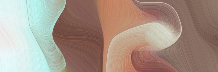 Fototapete - energy decorative waves style with pastel brown, light gray and ash gray colors. can be used as header or banner