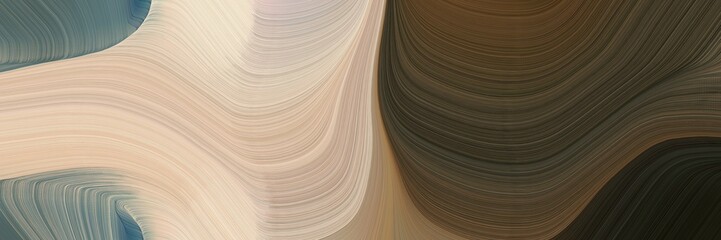 Leinwandbilder - beautiful decorative waves graphic with pastel gray, old mauve and gray gray colors. can be used as poster, card or background graphic