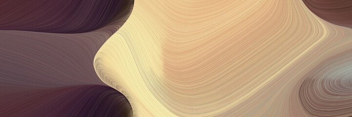 Fototapete - modern colorful waves style with tan, very dark magenta and old mauve colors. can be used as poster, card or background graphic