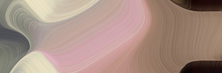 Poster - motion colorful waves design with rosy brown, very dark pink and wheat colors. can be used as poster, card or background graphic