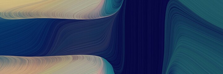 Poster - art colorful curves design with very dark blue, rosy brown and dark slate gray colors. can be used as poster, card or background graphic