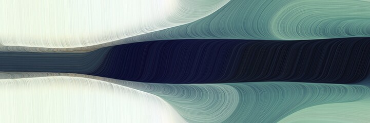 Aufkleber - dynamic colorful waves header design with dark slate gray, very dark blue and beige colors. can be used as poster, card or background graphic