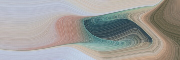 Poster - futuristic decorative waves backdrop with dark gray, ash gray and dark slate gray colors. can be used as header or banner