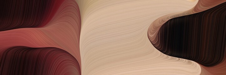 Aufkleber - art colorful curves design with very dark pink, tan and old mauve colors. can be used as header or banner
