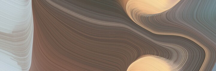 Aufkleber - beautiful decorative curves banner design with dim gray, pastel gray and ash gray colors. can be used as poster, card or background graphic