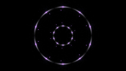 Wall Mural - Beautiful lens flare shine ring effect, Sparks particle