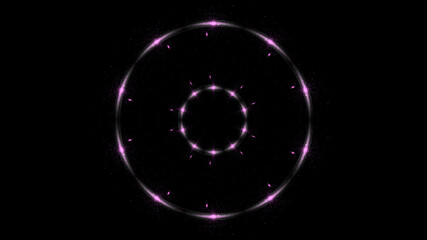 Wall Mural - Beautiful lens flare shine ring effect, Sparks particle
