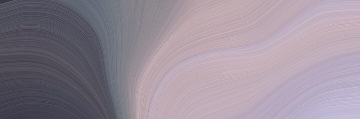 Leinwandbilder - abstract dynamic header with pastel purple, dark slate gray and gray gray colors. fluid curved lines with dynamic flowing waves and curves for poster or canvas
