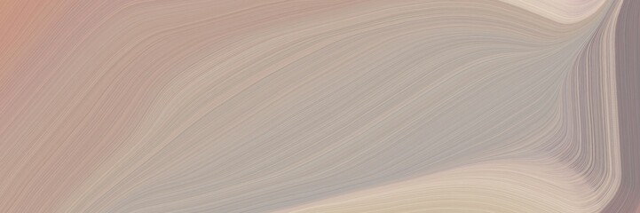 Aufkleber - abstract artistic designed horizontal header with dark gray, gray gray and pastel gray colors. fluid curved lines with dynamic flowing waves and curves for poster or canvas